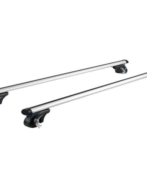 Load image into Gallery viewer, Universal Roof Rack Cross Bars, 54" Aluminum Roof Rack Crossbars, Fit Existing Raised Side Rail with Gap, 200 lbs Load Capacity, Adjustable Crossbars with Locks, for SUVs, Sedans, and Vans
