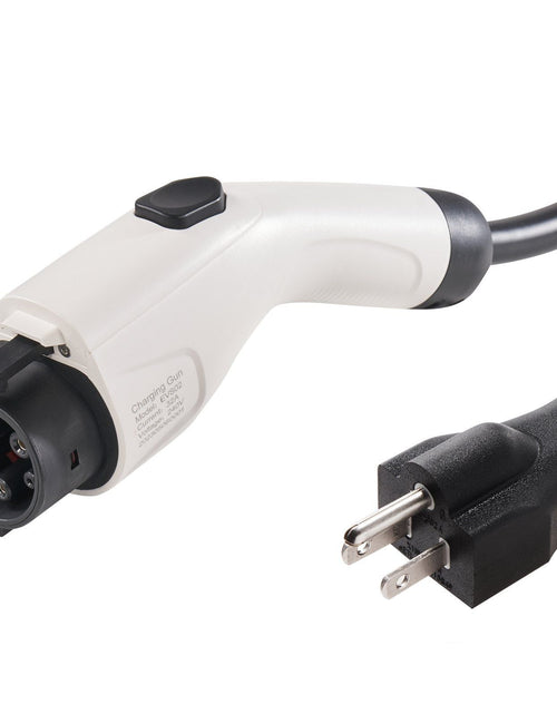 Load image into Gallery viewer, Level 1+2 Portable EV Charger, 16 Amp 120V or 240V, Electric Vehicle Charger with 28-Foot Charging Cable NEMA 6-20P Plug NEMA 5-15 Adapter, Plug-in Home EV Charging Station for SAE J1772 EVs
