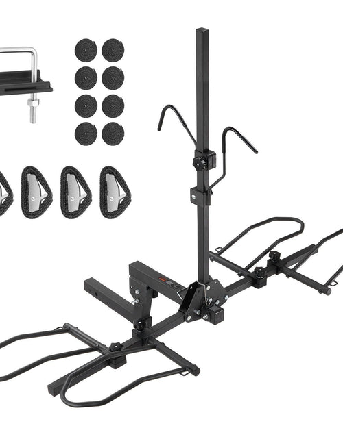 Load image into Gallery viewer, Hitch Mount Bike Rack, 2-Bike Platform Style, 160 LBS Max Capacity Bike Rack Hitch for 2-inch Receiver, Titling and Folding Bike Carrier with Tires up to 5" Wide, for Car, SUV, Truck, RV
