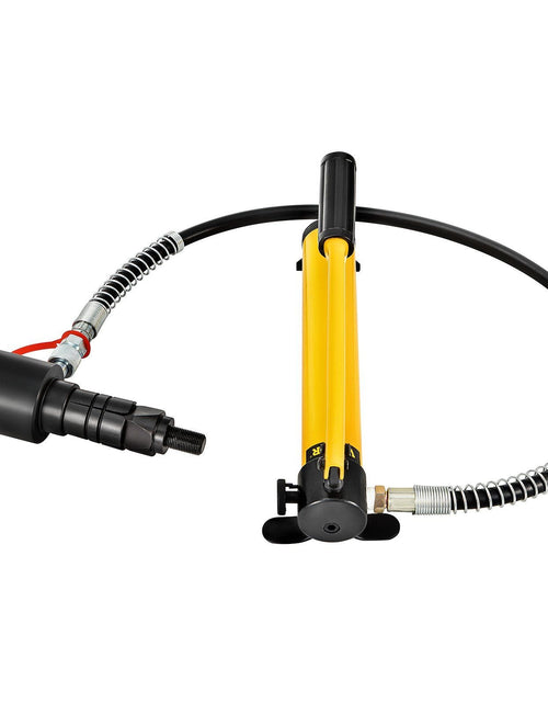Load image into Gallery viewer, Hydraulic Exhaust Pipe Expander, 1-5/8" to 4-1/4" size, 10 T Manual Hydraulic Pipe Stretcher w/4 Dies and 2 Storing Case for Copper, Aluminum Tubes in Car Repairing

