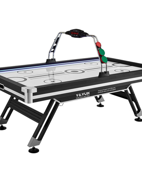 Load image into Gallery viewer, Air-Powered Hockey Table, 89" Indoor Hockey Table for Kids and Adults, LED Sports Hockey Game with 2 Pucks, 2 Pushers, and Electronic Score System, Arcade Gaming Set for Game Room Family Home
