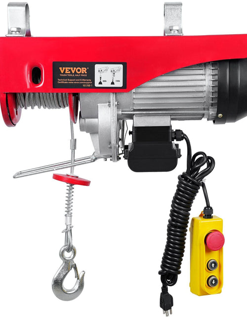 Load image into Gallery viewer, Electric Hoist 1760lbs with 14ft Wired Remote Control, Electric Hoist 110 Volt with 40ft Single Cable Lifting Height &amp; Pure Copper Motor, for Garage Warehouse Factory
