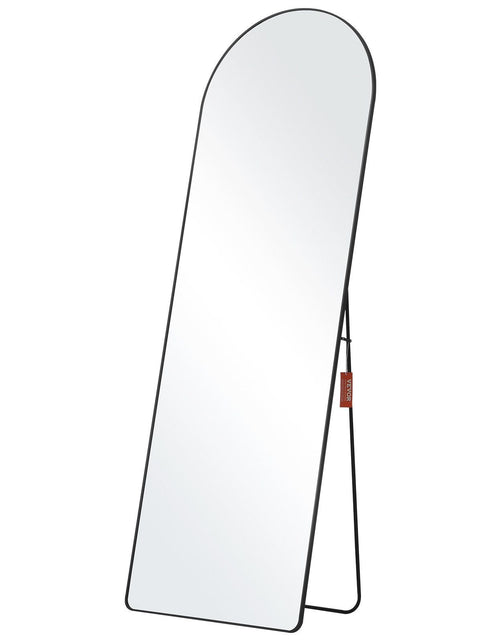 Load image into Gallery viewer, Arched Full Length Mirror, 65'' x 22'', Large Free Standing Leaning Hanging Wall Mounted Floor Mirror with Stand Aluminum Alloy Frame, Full Body Dressing Mirror for Living Room Bedroom, Black
