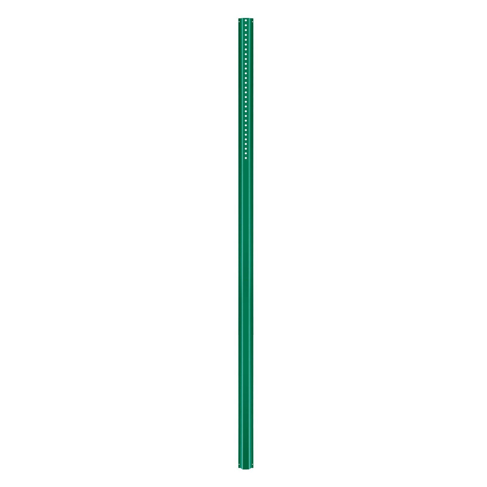 8FT U-Channel Sign Post, 4Pack Green Heavy Duty Steel Fixed Fence Post, Steel Fence U-Channel Sign for Garden, Courtyard, Farm or Traffic Intersection