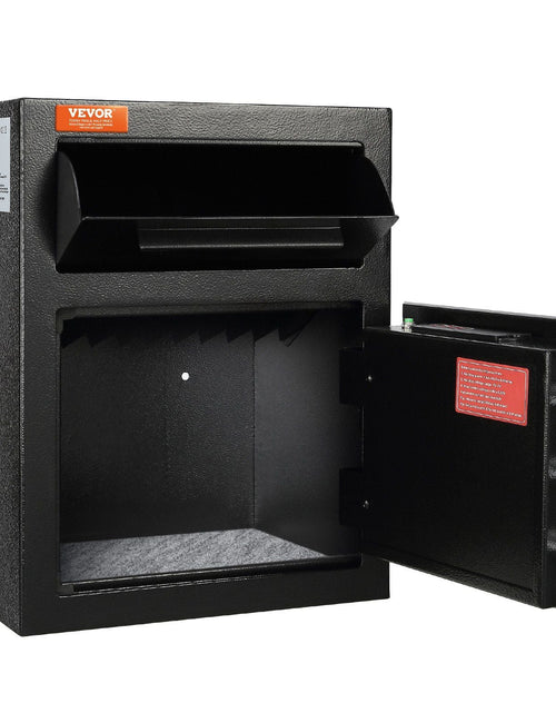 Load image into Gallery viewer, 1.7 Cub Depository Safe, Deposit Safe with Drop Slot, Electronic Code Lock and 2 Emergency Keys, 17.71'' x 13.77'' x 13.77'' Business Drop Slot Safe for Cash, Mail in Home, Hotel, Office
