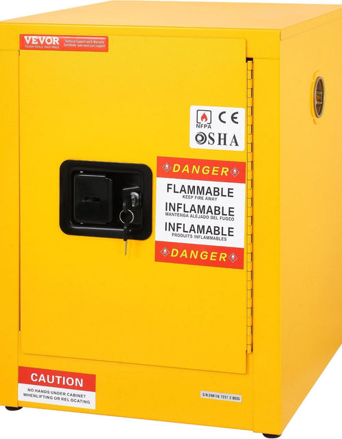 Load image into Gallery viewer, 16.9" x 16.9" x 22" Flammable Cabinet Galvanized Steel, Safety Cabinet, Adjustable Shelf Flammable Storage Cabinet, for Commercial Industrial and Home Use
