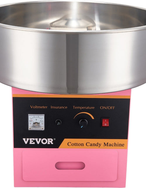 Load image into Gallery viewer, Electric Cotton Candy Machine, 1000W Candy Floss Maker, Commercial Cotton Candy Machine with Stainless Steel Bowl, Sugar Scoop, and Drawer, Perfect for Home Kids Birthday, Family Party Pink
