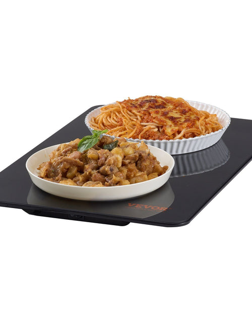 Load image into Gallery viewer, Electric Warming Tray, 16.5" x 11" Portable Tempered Glass Heating Tray, Perfect for Dinner, Catering, House, Parties, Events, Entertaining and Holiday, Black
