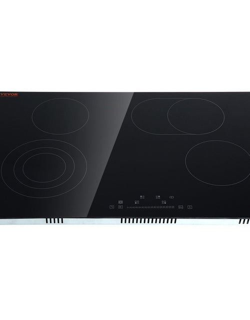 Load image into Gallery viewer, Built in Electric Stove Top, 30.3 x 20.5 inch 4 Burners, 240V Glass Radiant Cooktop with Sensor Touch Control, Timer &amp; Child Lock Included, 9 Power Levels for Simmer Steam Slow Cook Fry
