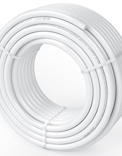 Load image into Gallery viewer, PEX Pipe 3/4 Inch, 100 Feet Length PEX-B Flexible Pipe Tubing for Potable Water, Pex Water Lines for Hot/Cold Water &amp; Easily Restore, Plumbing Applications with Free Cutter &amp; Clamps ,White
