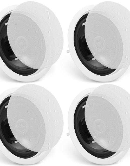 Load image into Gallery viewer, 4 PCs 6.5'' Bluetooth in Ceiling Speakers, 150W, Flush Mount Ceiling &amp; in-Wall Speaker System with 8ΩImpedance 89dB Sensitivity, for Home Kitchen Living Room Bedroom or Covered Outdoor Porches

