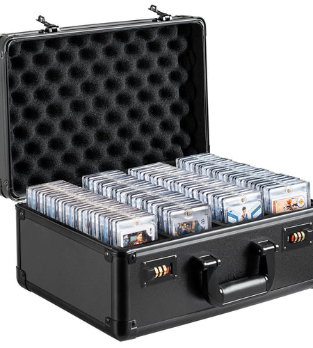 108 PSA Graded Card Storage Box 4 Slots Sports Card Holder Case Coded Lock