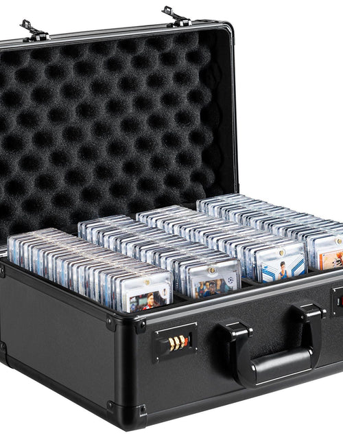 Load image into Gallery viewer, 108 PSA Graded Card Storage Box 4 Slots Sports Card Holder Case Coded Lock
