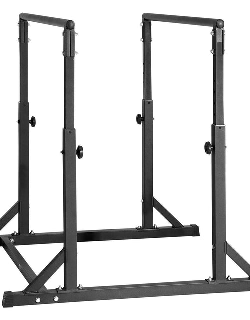 Load image into Gallery viewer, Dip Bar, 800 lbs Capacity, Heave Duty Dip Stand Station with Adjustable Height, Fitness Workout Dip Bar Station Stabilizer Parallette Push Up Stand, Parallel Bars for Strength Training Home Gym

