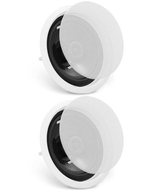 Load image into Gallery viewer, 2 PCs 6.5'' Bluetooth in Ceiling Speakers, 150W, Flush Mount Ceiling &amp; in-Wall Speaker System with 8ΩImpedance 89dB Sensitivity, for Home Kitchen Living Room Bedroom or Covered Outdoor Porches
