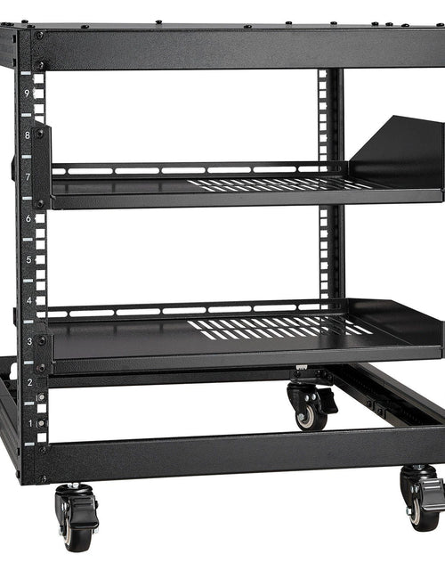 Load image into Gallery viewer, 9U 4 Post Open Frame Server Rack Network Enclosure 23''-40'' Adjustable
