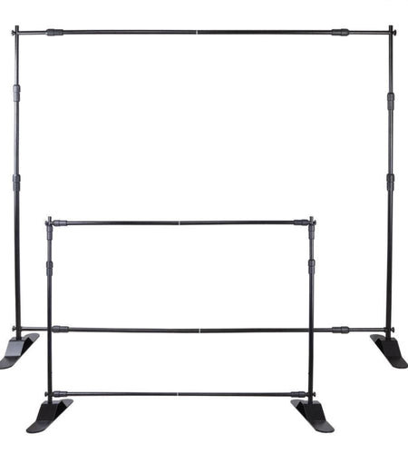 10pcs 8' X 8' - 10' X 8' Backdrop Banner Stand Step and Repeat Adjustable Telescopic Height and Width