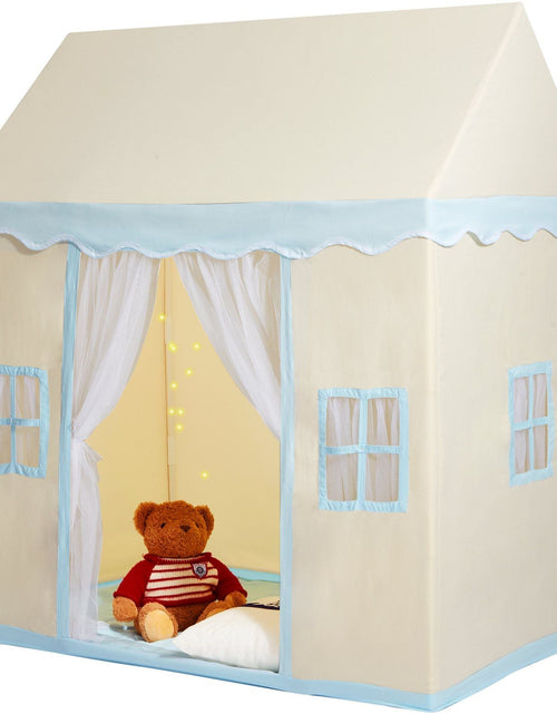 Load image into Gallery viewer, Kids Play Tent, Kids Tent for Kids 1-5 Years Old, Toddler Tent with Mat and Tent Lamp, Tent for Kids with Windows for Indoor and Outdoor, Play House Castle Tent for Boys and Girls, Beige
