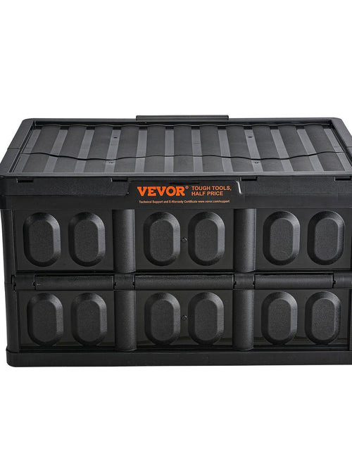 Load image into Gallery viewer, Collapsible Storage Bins with Lids, 45L 3 Packs, Folding Plastic Stackable Utility Crates with Handles, Large Heavy Duty Containers for Clothes, Toys, Books, Snack, Shoes, and Grocery Organizing
