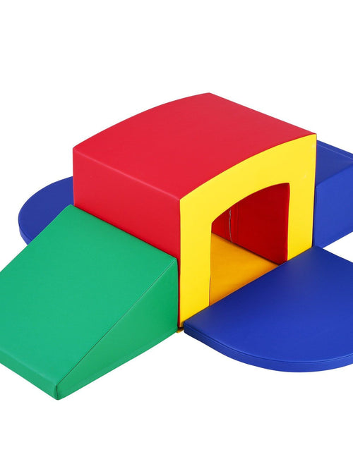 Load image into Gallery viewer, Toddler Climbing Toys Indoor, 5 Piece Climb, Crawl and Tunnel Soft Play Equipment, Foam Climbing Toys, Kids Tunnel Maze with Stairs and Ramp,Indoor for Preschoolers Easy to Clean (Assorted)
