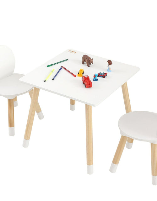 Load image into Gallery viewer, Kids Table and 2 Chairs Set, Toddler Table and Chair Set, Children Multi-Activity Table for Art, Craft, Reading, Learning, 1 Table and 2 Chairs

