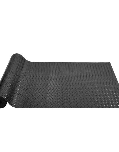 Load image into Gallery viewer, Garage Floor Mats 2 Rolls 14.7 x 3.6 Ft Garage Mat 2.5mm Thickness Black Garage Flooring PVC Garage Mats for Under Car
