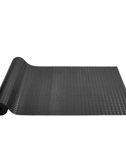 Load image into Gallery viewer, Garage Floor Mats 2 Rolls 17 x 3.6 Ft Garage Mat 2.5mm Thickness Black Garage Flooring PVC Garage Mats for Under Car
