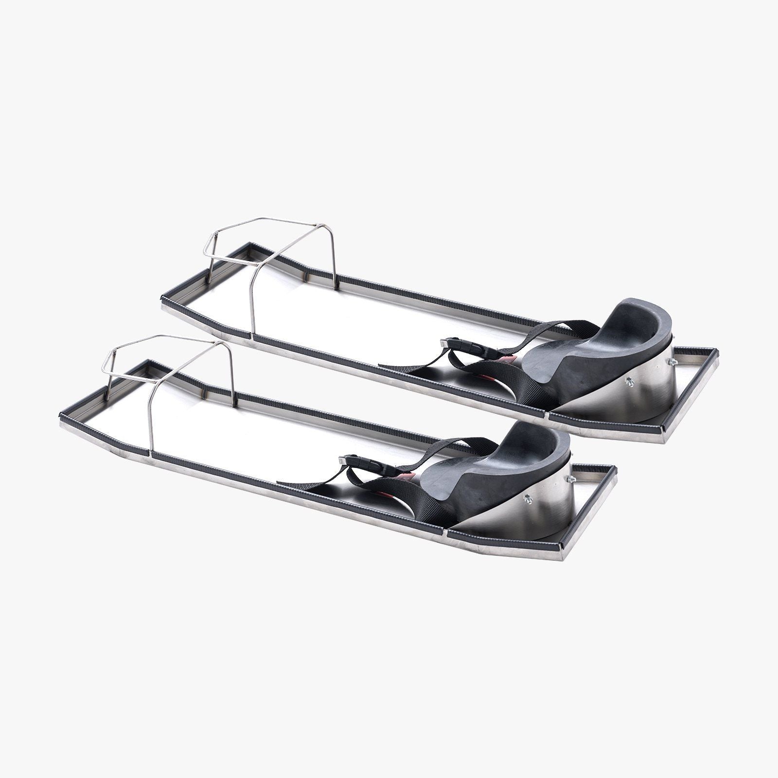 Concrete Knee Boards 28'' x 8'' Slider Knee Boards, Kneeler Board Stainless Steel Concrete Sliders 2 Pair of Moving Sliders w/Concrete Knee Pads & Board Straps for Cement & Concrete Finishing