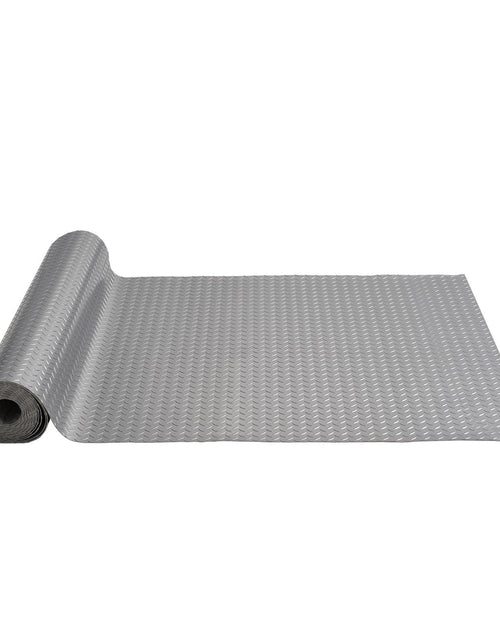 Load image into Gallery viewer, Garage Floor Mat 4.9x19ft Vinyl Garage Flooring Roll Anti-Slide Diamond Texture Gray Garage Mats for Under Car 93 sqft Covering Space DIY PVC Garage Floor Mat for Gyms Boats Car Trailer
