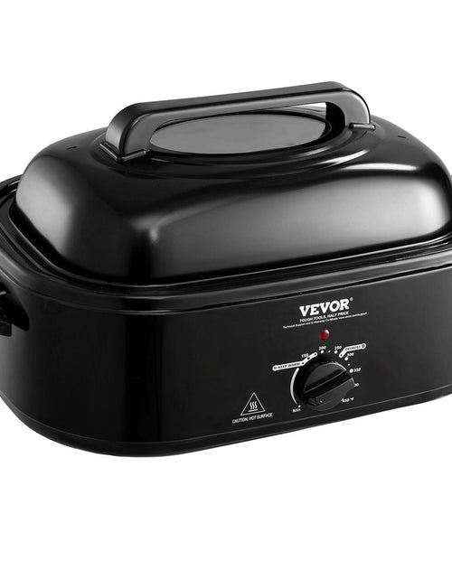 Load image into Gallery viewer, Electric Roaster Oven, 20 QT Turkey Roaster Oven with Self-Basting Lid, 1450W Roaster Oven with Defrost &amp; Warm Function, Adjustable Temperature, Removable Pan &amp; Rack, Fits Turkeys Up to 24LBS
