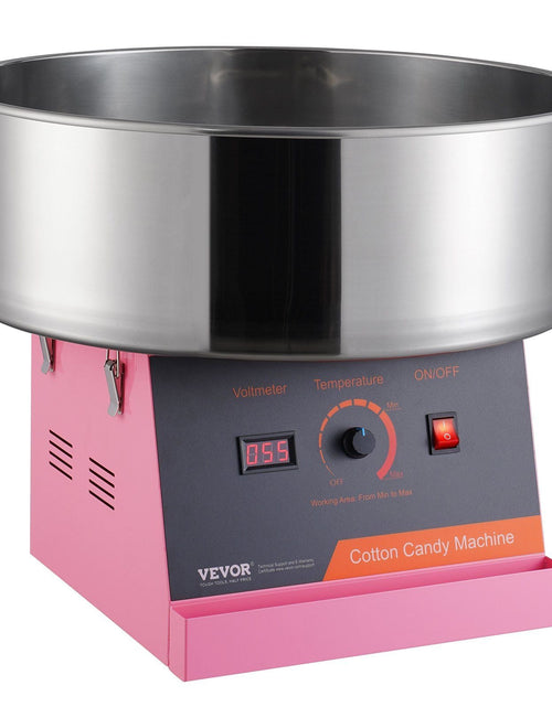 Load image into Gallery viewer, Electric Cotton Candy Machine, 1000W Candy Floss Maker, Commercial Cotton Candy Machine with Stainless Steel Bowl, and Sugar Scoop, Perfect for Home Kids Birthday, Family Party (Pink)
