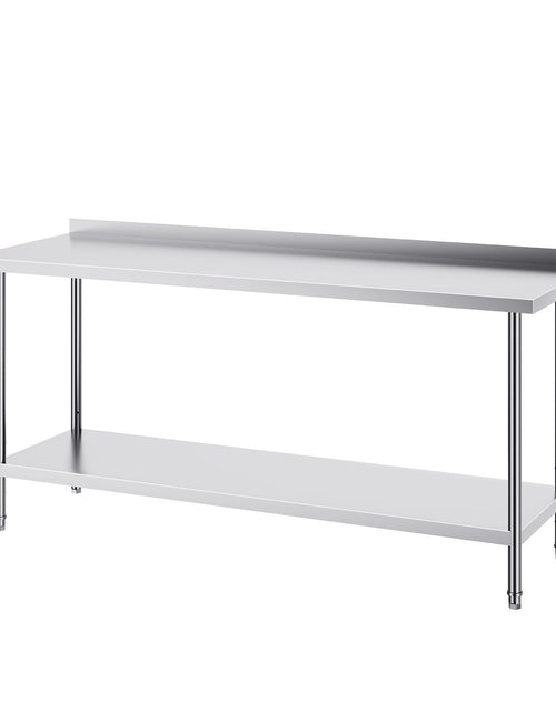 Load image into Gallery viewer, 24 x 72 x 36 Inch Stainless Steel Work Table, Commercial Food Prep Worktable Heavy Duty Prep Worktable, Metal Work Table with Adjustable Height for Restaurant, Home and Hotel
