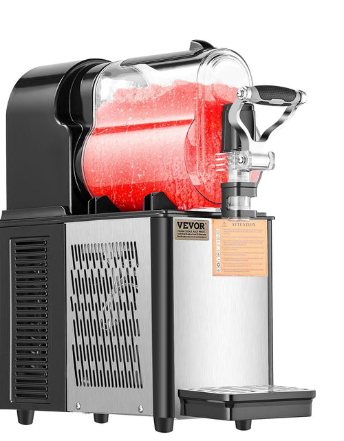 Load image into Gallery viewer, Commercial Slushy Machine, 3L Single Bowl Slush Drink Maker, 330W Frozen Drink Machine with Temperature Preservation, Stainless Steel Home Slush Frozen Drink Machine Automatic Clean, Black
