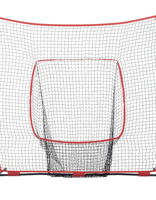 Load image into Gallery viewer, 7x7 ft Baseball Softball Practice Net, Portable Baseball Training Net for Hitting Batting Catching Pitching, Backstop Baseball Equipment Training Aids with Carry Bag and Strike Zone
