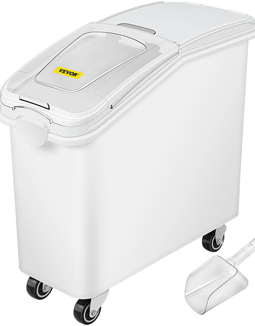 Load image into Gallery viewer, 21 Gallon Ingredient Bin with Scoop 400 Cup Ingredient Bin with Sliding Lid Commercial Food Storage for Kitchen
