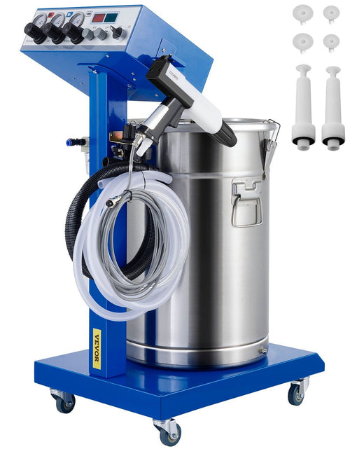 Load image into Gallery viewer, 50W 45L Electrostatic Powder Coating Machine with Spraying Gun Paint 450g Per Minute WX-958 Powder Coating System (50W 45L)
