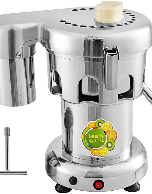 Load image into Gallery viewer, Commercial Juice Extractor Heavy Duty Juicer Aluminum Casting and Stainless Steel Constructed Centrifugal Juice Extractor Juicing both Fruit and Vegetable
