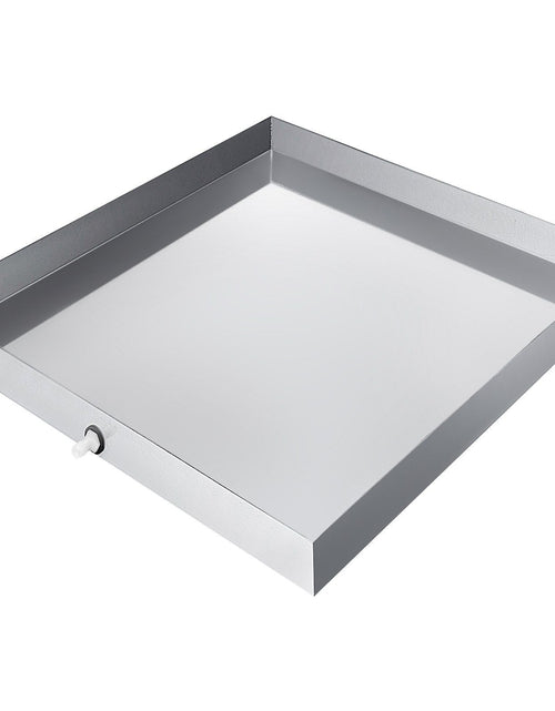 Load image into Gallery viewer, 32 x 30 x 2.5 Inch Washing Machine Pan 18 GA Thickness Galvanized Steel Heavy Duty Compact Washer Drip Tray with Drain Hole &amp; Hose Adapter
