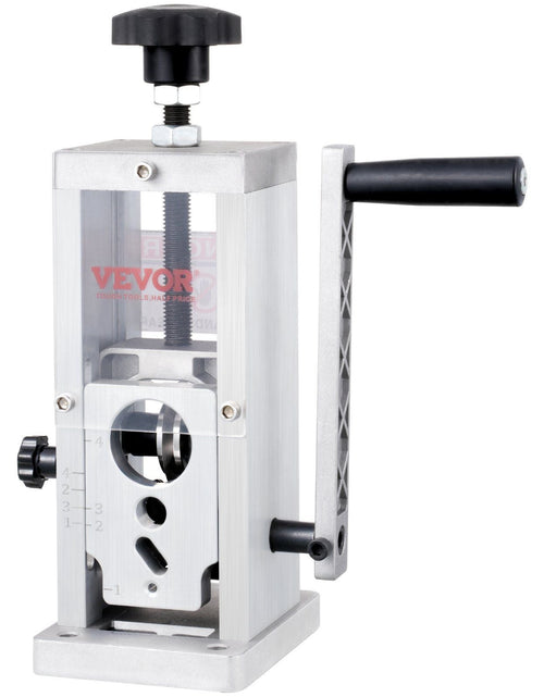 Load image into Gallery viewer, Manual Wire Stripping Machine, 0.06''-1.5'' Copper Stripper with Hand Crank or Drill Powered, Visible Stripping Depth Reference, Portable Aluminum Frame Wire Peeler for Scrap Copper Recycling
