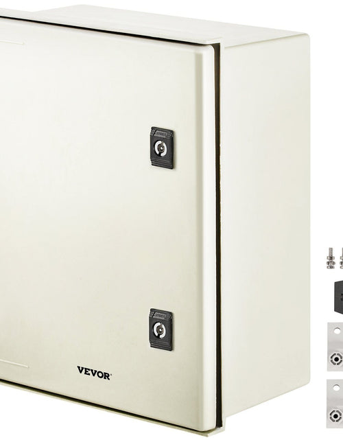 Load image into Gallery viewer, NEMA Steel Enclosure, 16 x 12 x 8'' NEMA 4X Fiberglass Electrical Box, IP66 Waterproof &amp; Dustproof, Outdoor/Indoor Electrical Junction Box, with Mounting Plate(40 x 30 x 20 cm)

