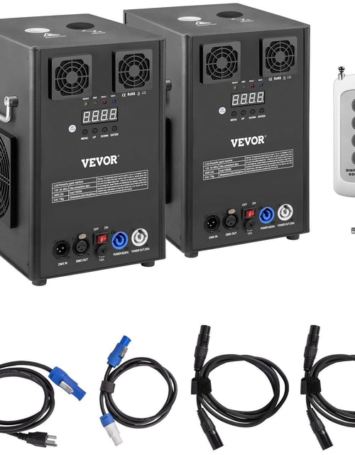 Load image into Gallery viewer, 700W 2pcs Large Stage Equipment Special Effect Machine, Smart DMX Control Stage Equipment Showing Machine, Stage Lighting Effect Machine with Wireless Remote Control for Musical Show, Wedding
