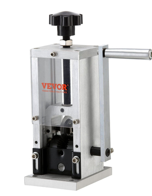 Load image into Gallery viewer, Manual Wire Stripping Machine, 0.06''-0.98'' Copper Stripper with Hand Crank or Drill Powered, Visible Stripping Depth Reference, Portable Aluminum Frame Wire Peeler for Scrap Copper Recycling
