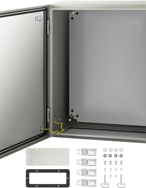 Load image into Gallery viewer, NEMA Steel Enclosure, 20 x 16 x 8'' NEMA 4X Steel Electrical Box, IP66 Waterproof &amp; Dustproof, Outdoor/Indoor Electrical Junction Box, with Mounting Plate

