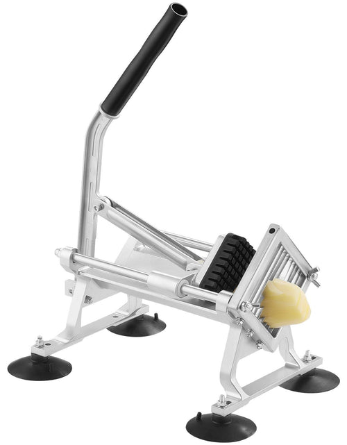 Load image into Gallery viewer, Commercial Vegetable Slicer, 3/8 inch Fruit Slicer, Stainless Steel and Aluminum Alloy Vegetable Cutter Slicer Machine, Manual Slicer with Non-slip Feet, for Radishes, Onions, Potatoes, Lemons
