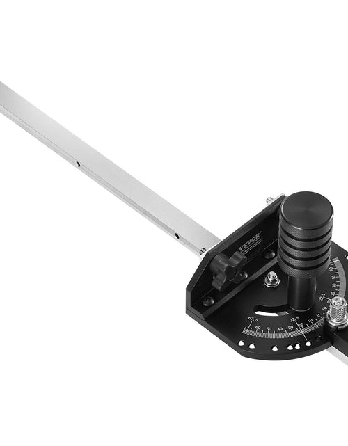 Load image into Gallery viewer, Precision Miter Gauge, Standard Slot 3/4'' x 3/8'', Aluminum Alloy Table Saw Miter Gauge with 15 Angle Stops Adjustable Spring Loaded Plunger and Removable Disc, for Woodworking Tool Table Saw
