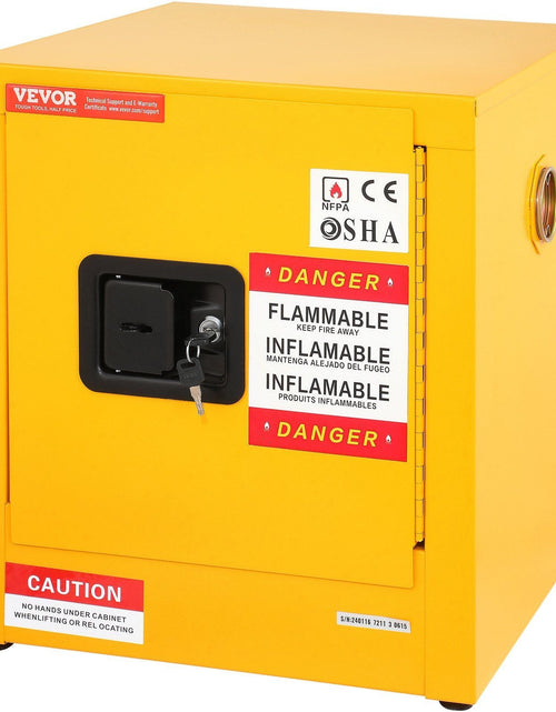 Load image into Gallery viewer, Flammable Cabinet 16.9" x 16.9" x 18.2", Galvanized Steel Safety Cabinet, Adjustable Shelf Flammable Storage Cabinet, for Commercial Industrial and Home Use
