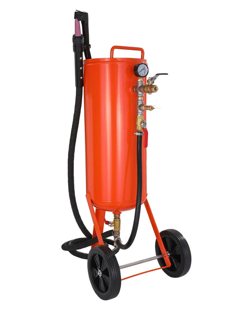 Load image into Gallery viewer, 10 Gallon Heavy-Duty Sand Blaster, 60-110 PSI High Pressure Sandblaster, Portable Abrasive Blasting Tank, Air Sand Blasting Kit with 2 Ceramic Nozzles &amp; 7.5ft Hose for Stain, Rust, Paint Removal
