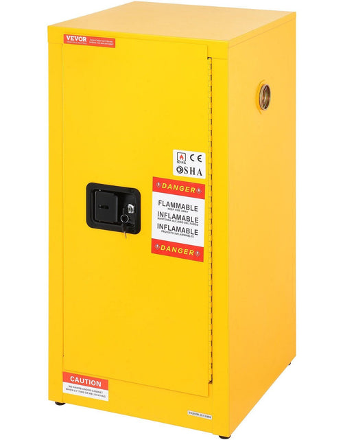 Load image into Gallery viewer, Flammable Cabinet 18.1" x 18.1" x 35.4", Galvanized Steel Safety Cabinet, Adjustable Shelf Flammable Storage Cabinet, for Commercial Industrial and Home Use
