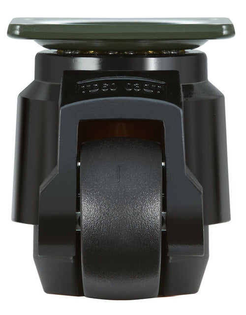 Load image into Gallery viewer, Leveling Casters, 4-Pack Heavy Duty 360° Swivel Caster Wheels Hold up to 1100 lbs Load, 2 inches Caster Diameter, Adjustable Casters with Upgraded Handle Design and Feet for Workbench &amp; Machine
