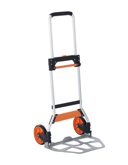 Load image into Gallery viewer, Folding Hand Truck, 275 lbs Load Capacity, Aluminum Portable Cart, Convertible Hand Truck and Dolly with Telescoping Handle and PP+TPR Wheels, Ultra Lightweight Super Strong for Moving Warehouse
